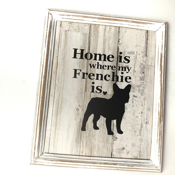 Hand Crafted Other - HANDMADE (2/$30) Antique Frame Frenchie Dog